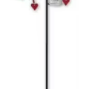 Sunset Vista Design Studios Garden Stake Rain Gauge, Cardinal