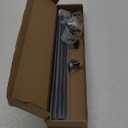 TYRON 2 Pack Screwed Sash Curtain Rod Adjustable 30-40 Inch, 3/8 In. Diameter, French Door Curtain Rods (Black)