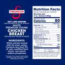 Swanson 25% Less Sodium White Premium Chunk Canned Chicken Breast in Water, 12.5 OZ Can (EXP 02/27/26)