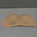 D.DUO Strapless Bras, Adhesive Push up Bras, Backless Bra, Wirefree Non-Slip Invisible Tube Top for Women (Beige)