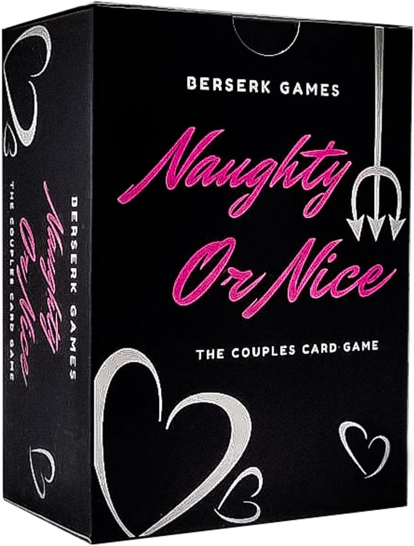 Naughty or Nice Couples Card Game - Game for Date Night, Flirty Questions & Dares for Couples, Fun Romantic Game for Two, for Valentines & Anniversaries, 2.5 inches x 3.5 inches x 1.7 inches