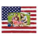 PETCEE American Flag Picture Frame - Independence Day Wooden Photo Frame 4th of July Picture Frames Veterans Day Gift American Star Patriotic Desktop Decoration Christmas Memories Day Gift Supplies (B-1)