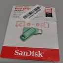 SanDisk 256GB Ultra Dual Drive Go USB Type-C Flash Drive - Up to 400MB/s, Absinthe Green - SDDDC3-256G-G46AG