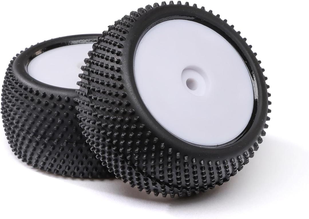 Losi Big Shot Rear Mounted Tires White 2 Mini B LOS41051