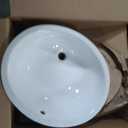 KOHLER 2210-96 Caxton Under-Mount Bathroom Sink, Include Overflow Drain, Fits 14" x17" Cutouts, Undermount Installation, Biscuit