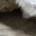LLB Genuine Sheepskin Area Rug Wool Rug Fur Carpet Fluffy Shaggy Fur Rug for Living Room Kids Bedroom Real Sheepskin Throw Lambskin Rugs Sofa Mat Chair Seat Covers (Cream Brown, 2 x 6 ft Sheepskin)