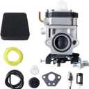 300486 43cc Carburetor For Earthquake E43 MC43 Auger Tiller Parts Earthquake 43cc Viper Engine E43 E43CE Auger MC43 MC43E Cultivator Powermate 43cc Tiller Carburetor w 3004156 Air Filter