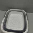 Collapsible Foot Bath Basin for Soaking Feet,Foot Soak Tub,Plastic Foot Bucket with Handles and Massage Acupoint,Foldable Laundry Basket-Gery (1 Pack, Gray)