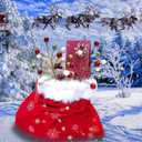 6 Pieces Christmas Tree Picks Sprays Christmas Tree Topper Decoration Glitter Ball Toppers for Christmas Tree Wreath Decoration Party Home Supply (Style C)