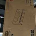 MXV 70'' Fireplace TV Stand, Farmhouse Entertainment Center with 3 Sided Glass TV Stand, Modern Media Console Table with Storage Drawers & Cabinets with LED Flame and Lights for Living Room, White