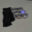 3 Pack Professional Reading Glasses Mens Computer Readers,Blue Light Blocking Glasses for Men Anti Glare/Filter UV,Stylish Large Oversized Two Tone Frame Spring Hinge Eyeglass 3.25 Strength