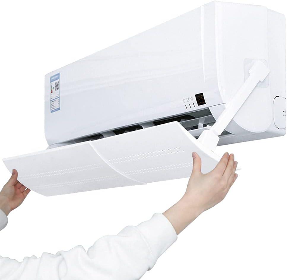 Retractable Air Conditioner Air Deflector, Universal Adjustable Air Conditioning Deflector Air Diverter Cover Telescopic Anti-Wind Baffles Anti Direct Blowing Windshield Wind Guide