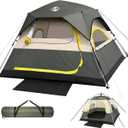 4 Person Instant Tents for Camping Setup in 50s, Cabin Tent with Rainfly