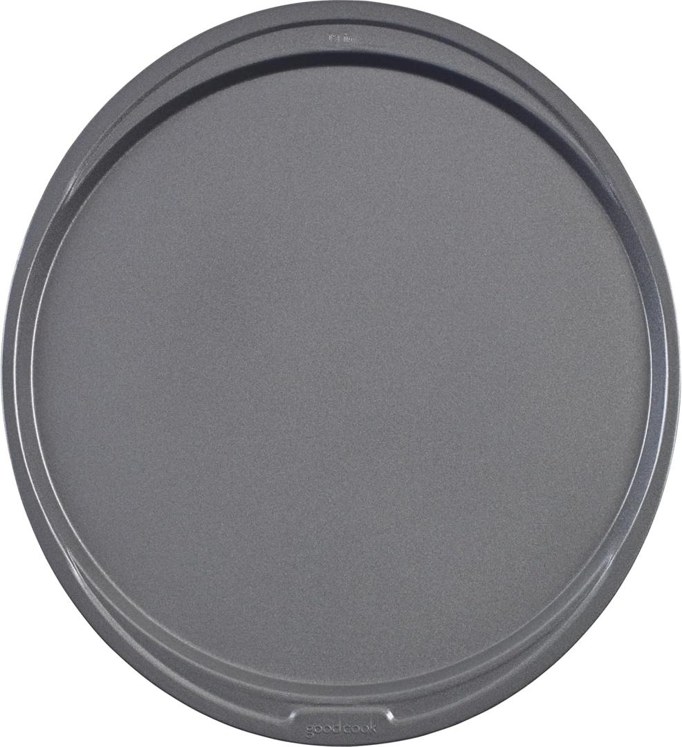 GoodCook Everyday Nonstick Steel Pizza Pan, 12", Gray (12" Pizza Pan)