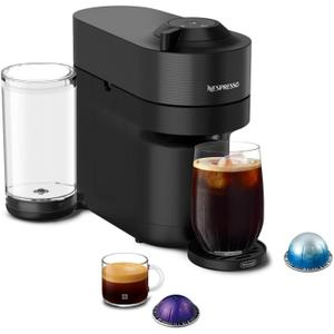 Nespresso Vertuo Pop+ Coffee and Espresso Machine by De'Longhi, Liquorice Black/Grey