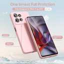 oakxco for Motorola Moto G 2025 Case G Play 2026/ G 2026 Phone Case Liquid Silicone, Thin Slim Grip Soft Rubber Gel Protective Phone Cover for Women, Matte Plain Aesthetic Girly Cover, Light Pink