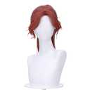 KIRA KIRA Anime Game Long Curly Red Wig 50cm Ponytail Cosplay Wig for Halloween Cosplay