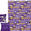 NORTHWEST NFL Hypnotic Camo Pocket Pillow 14x14 and Throw Blanket 40x50 Set, Minnesota Vikings, Team Colors
