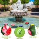 2 x 5pcs Summer Decor Lily Pads for Ponds, Artificial Lotus Fake Floating Lotus Flower Water Lily Pad Ornaments for Garden Pond Aquarium Pool Decoration 10cm