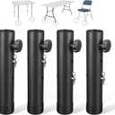 VinBee Folding Table Risers,Folding Table Leg Extenders,2-Levels Height Adjustable Risers for DIY & Back Pain Relief for Office,Dining,Standing Desk 4 Pack (7.7 inch)-Legs for Furniture