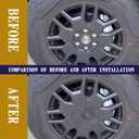 4PCS Full Coverage Wheel Center Hub Caps for Tesla Cybertruck 2024 Accessories - Black Easy to Install, Rust Resistant, Reduce Drag
