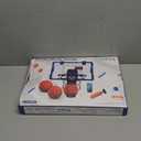 Remote Control Basketball Hoop Indoor with 7 LED Lighting, Mini Basketball Hoop with Electronic Scoreboard, 3 Modes, Over Door Basketball Hoop, Basketball Toys Sport Gifts for Kids, Adults (Blue)