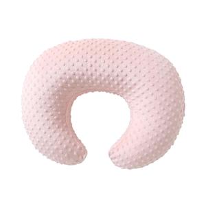 Nursing Pillow Cover Breastfeeding Pillow Cases Plush Dot Slipcover (Light Pink)