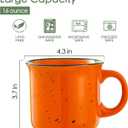 bestone Coffee Mugs Set of 416 oz Large Ceramic with Handles,Coffee,Salad,Noodles etc Cups for Cereal Latte,Vibrant Colors (Vibrant 6, 16-oz)