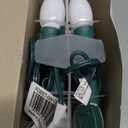 25 Foot C9 White Ceramic Christmas String Light Set - Outdoor Roofline Light String - Opaque Bulbs - Green Wire