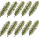 73 PCS Artificial Pine Branches, Artificial Greenery Pine Needle Garland Pine Picks, Christmas Green Plants Pine Needles Branches for DIY Garland Wreath Embellishing Decoration