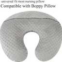 Dot Nursing Pillow Cover Set 2 Pack Nursing Pillow Slipcovers, Ultra Soft Compatible with Boppy Pillow,Standard Pillow for Baby Boy Girl Grey and Green