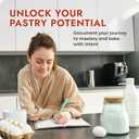 Bakers Recipe Book to Write in Your Own Recipes & Record Details - Bread Making Recipe Journal for Own Recipes - Gifts for Bread Bakers - Soft Vegan Leather Recipe Book - 128 Pages - Gold