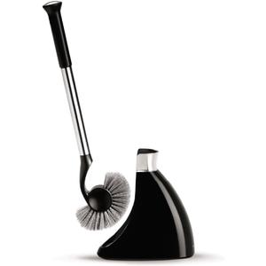 simplehuman Toilet Brush with Caddy Stainless Steel, Black