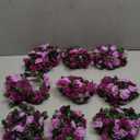 KHOYIME 9 Pack 72 FT Artificial Flower Garland, Fake Purple Roses Vines Silk Flowers Faux Plastic Outdoor Hanging Floral Ivy Garland Decoration for Wedding Arch Bedroom Home Wall Backdrop Room Decor