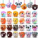 KissFree 24 PACK Animal Pop Balls Party Favors for Kids, 3D Pop Fidget Balls Toys Bulk, Gifts for Boys & Girls, Goodie Bag Stuffers, Pinata Stuffers, Treasure Box Toys, Prizes for Kids