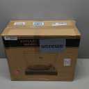 Record Player Vinyl Turntables with Built-in Speakers and USB Play&Recording Belt-Driven Vintage Phonograph Record Player 3 Speed for Entertainment and Home Decoration(Black Wood)