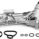 93186324 Engine Oil Cooler with Oil Filter Assembly for 09-11 CHEVROLET AVEO AVEO5,11-16 Chevy Cruze,12-17 Chevy Sonic/09 Pontiac G3/08-09 Saturn Astra Replaces#918-432 12992593 55353323