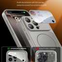 TOBOVON Magnetic for iPhone 16 Pro Max Case with Camera Lens Protector, Compatible with MagSafe, Camera Control Button, Slim Shockproof Phone Cover for iPhone16 ProMax, Titanium Gray