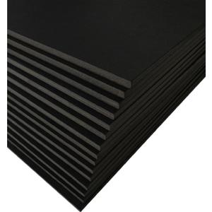 Black Foam Board 8 x 10  15 Pack, 1/8" (3mm) Thick Foam Core Poster Board Sheets for Art, Crafts, Vision Board, School Projects, Presentations & Signs
