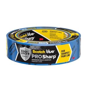 ScotchBlue PROSharp Painter's Tape 1.5 Inch Wide (1.41 in x 60 yd) 1 Roll Blue Tape Protects Surfaces and Removes Easily, Edge-Lock Tape for Indoor and Outdoor Use (2093+-36EC)