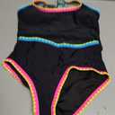 ZAFUL Tankini Swimsuit Tummy Control Bathing Suits Two Piece Swim Top with High Waisted Bottom (S)