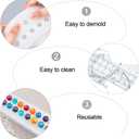 WANDIC Silicone Mould, 1 Pc Beads Mold Round Ball Resin Casting Mold for DIY Epoxy Pendant Necklace Bracelet Jewelry Making Handmade Craft