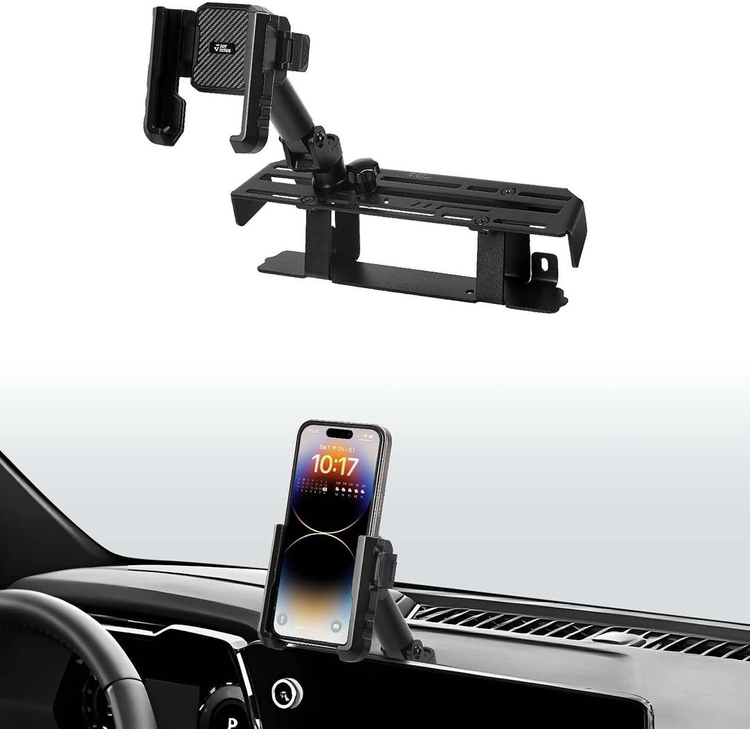 JOYTUTUS Metal Dash Phone Mount Holder Compatible with 2023+ Colorado & Canyon| Custom Fit Phone Mount Expansion Platform| One-Hand Adjustable Clip