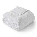 Topblan Weighted Blanket Queen Size 15lbs, Soft Cooling Weighted Blanket for Adults, Breathable Heavy Microfiber with Glass Beads Warm Blanket for Sofa Bed All Season, 60 x 80 inches, White