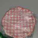 SietDESEO 50 PCS Red Gingham Paper Plates 7 Inch Red and White Scalloped Dessert Plates Plaid Disposable Dinner Plate for Party Wedding Baby Shower Birthday Checkered Plate