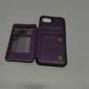 Vinich for iPhone 17e / 16e Wallet Case with Card Holder, RFID Blocking Credit Slots Kickstand Shockproof Phone Cover Fit for iPhone 16e & 17e 6.1" Purple