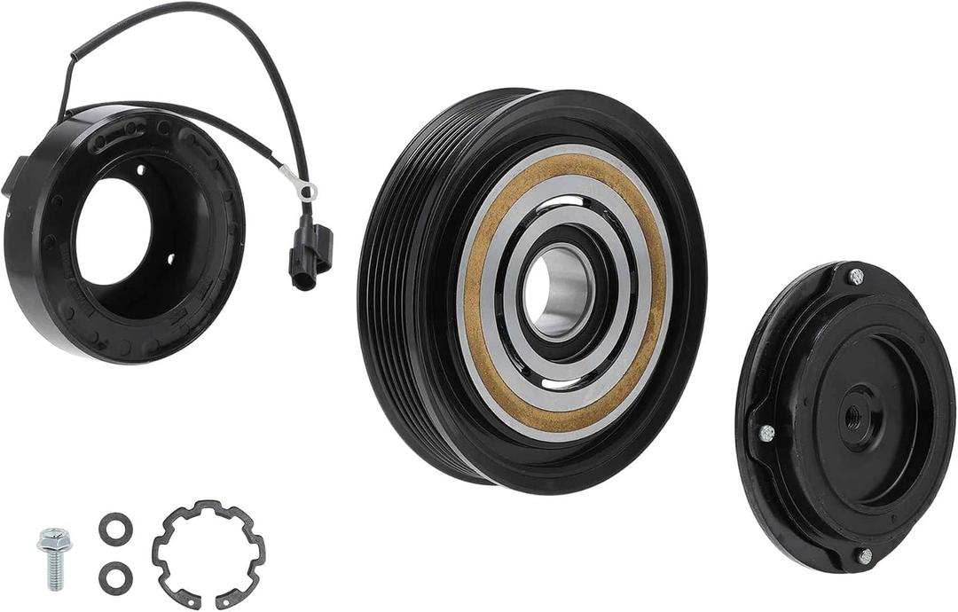 Air Conditioner AC Compressor Clutch Kit for Honda Pilot 08-15 for Honda Odyssey Ridgeline 3.5L for Acura MDX ZDX 3.7L AC Compressor Clutch Set for 10SR17C Compressor 38810RGLA02