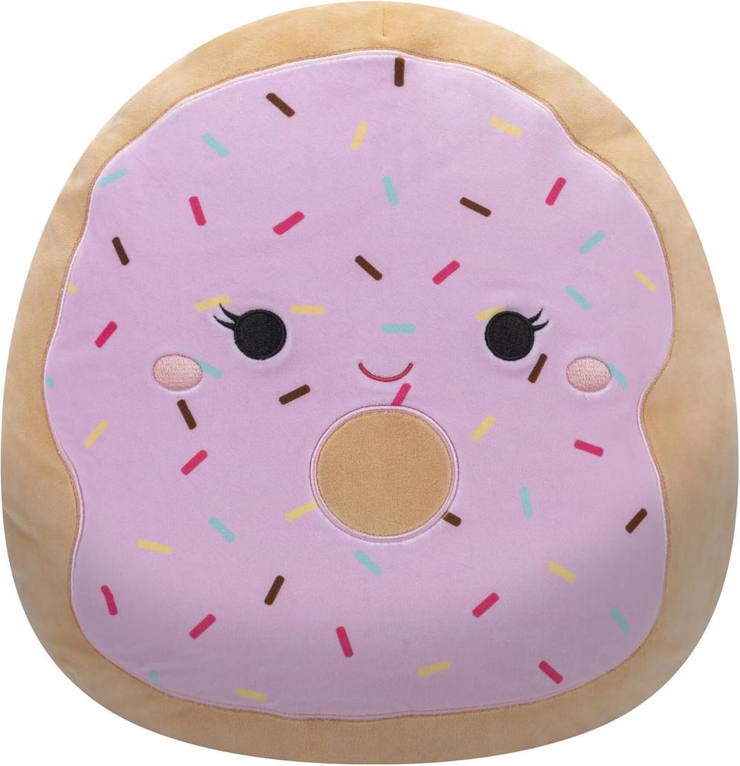 Squishmallows Original 14-Inch Dabria Pink Donut with Sprinkles - Official Jazwares Large Plush