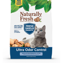 Naturally Fresh Cat Litter Made From Walnut Shells, Multi-Cat, Ultra Odor Control, Unscented, Upcycled, Sustainable, 26 Lbs