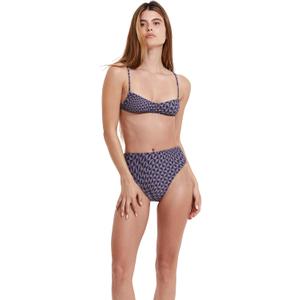 Gottex Flirtt Midnight Magic Women's Multicolor Geometric Abstract V-Neck Bralette Bikini Bra Top with Adjustable Straps